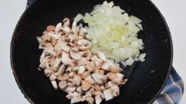 картофельное пюре с шампиньонами