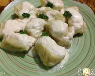 Картофельные ньокки с соусом из горгонзолы