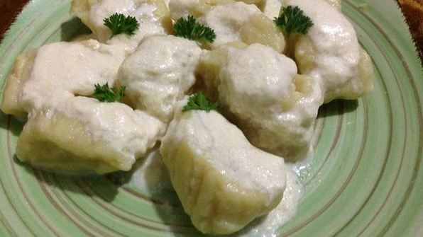 картофельные ньокки с соусом из горгонзолы