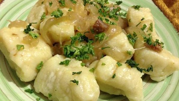 картофельные ньокки с соусом из горгонзолы