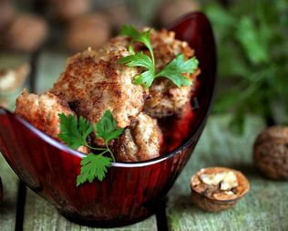 Котлеты из грецких орехов