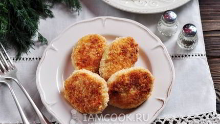 Котлеты из куриного фарша в духовке