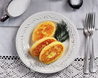 Котлеты картофельные с сыром