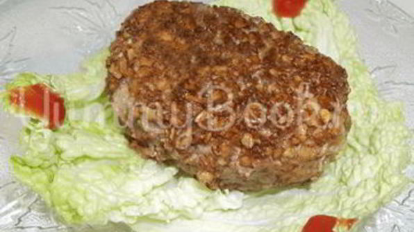 котлеты, панированные семечками