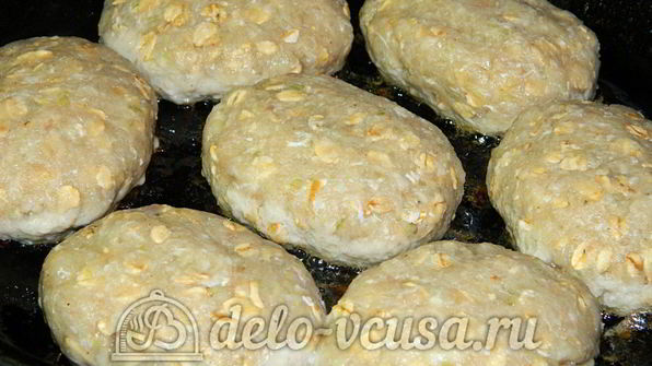 котлеты с овсяными хлопьями