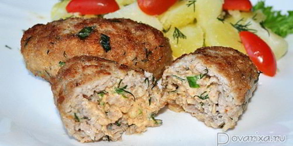 Рецепт котлет с творожным сыром