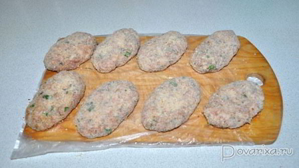 котлеты с творожным сыром