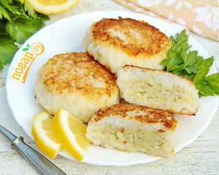 Рыбные котлеты в рисовом кляре