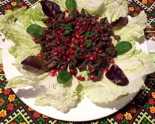 Кучмачи по-грузински из куриных потрохов