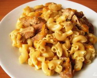 Лапша с мясом в мультиварке