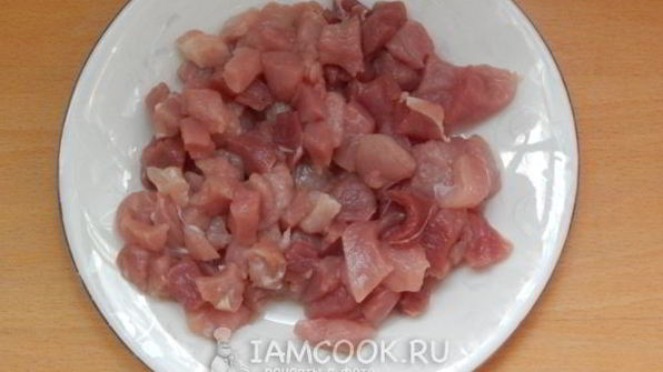 лапша с мясом