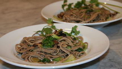 Лапша с шиитаке