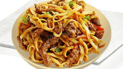 Лапша вок с говядиной