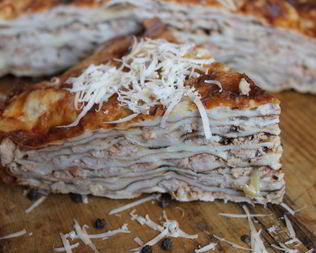 Блинная лазанья