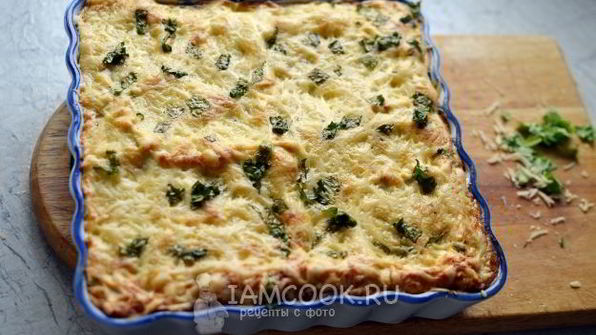 итальянская лазанья с комбинированным фаршем