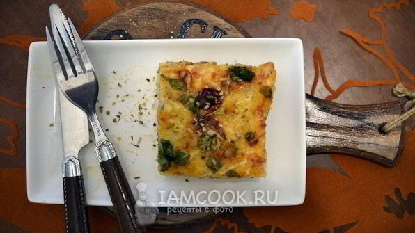 итальянская лазанья с комбинированным фаршем