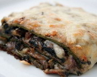 Изысканная лазанья с грибным ассорти