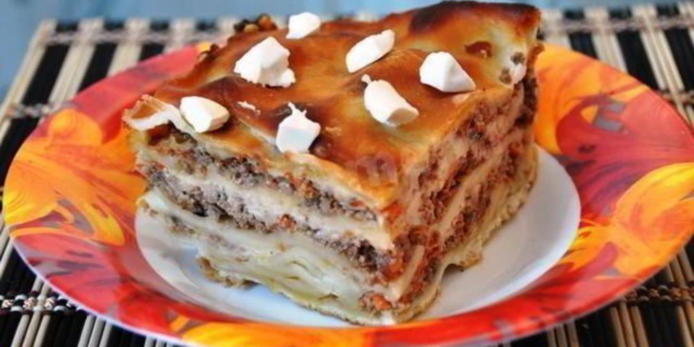 Рецепт лазаний из готовых листов с говяжьим фаршем