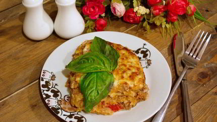 Лазанья под соусом Болоньезе