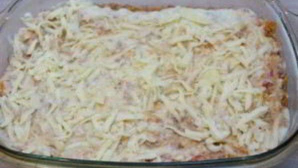 лазанья под соусом болоньезе