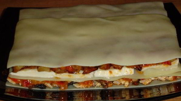 лазанья с баклажаном