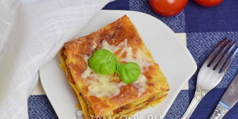 Рецепт лазаний с фаршем в духовке