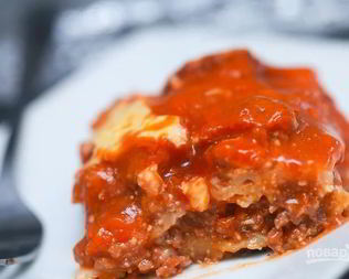 Лазанья с фаршем