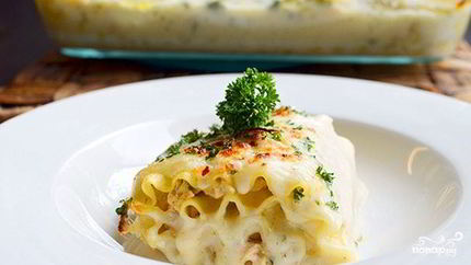 Лазанья с тунцом