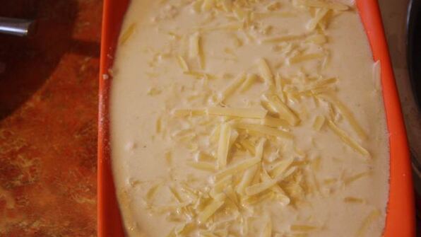 лазанья с тыквой и шпинатом под соусом из рикотты