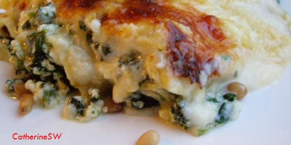 Рецепт лазаний со шпинатом, рикоттой и кедровыми орешками