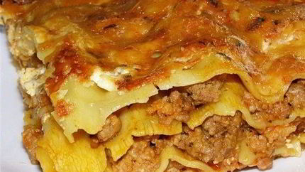 Лазанья со сметанным соусом