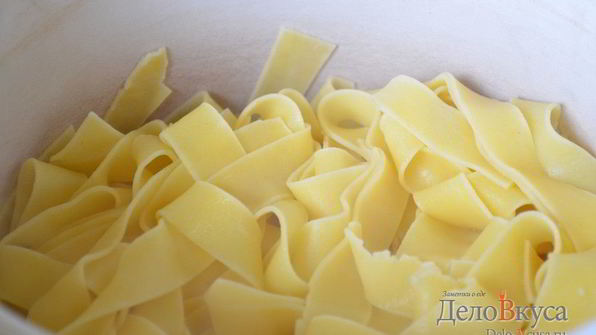 белая паста — итальянские макароны