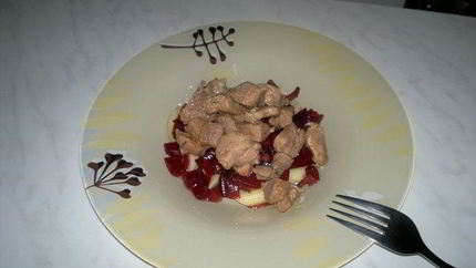 Красная паста с бедром индейки