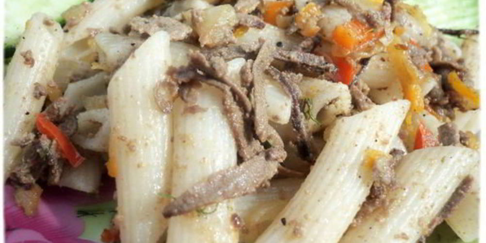 Рецепт макарон по-флотски с печенью