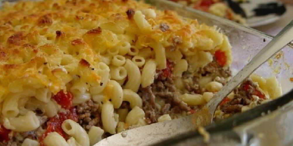 Рецепт макарон с фаршем в духовке