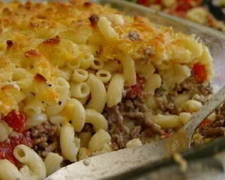 Макароны с фаршем в духовке