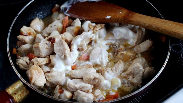 макароны с курицей в духовке запеченные