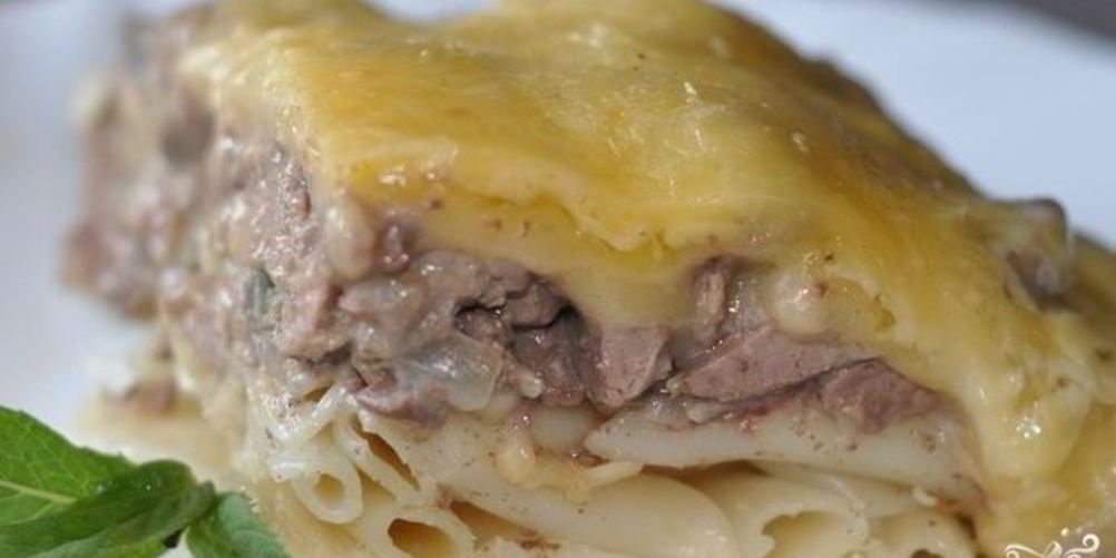 Рецепт макарон с ливерной колбасой