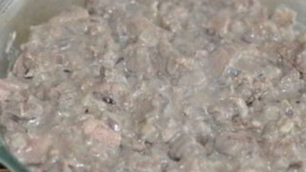 макароны с ливерной колбасой