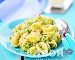 Макароны с овощами