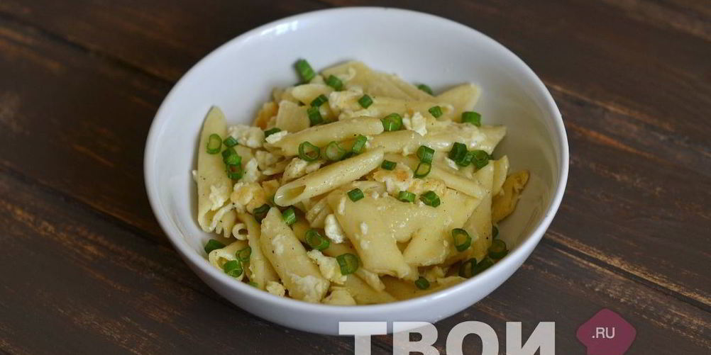 Рецепт макарон с яйцом