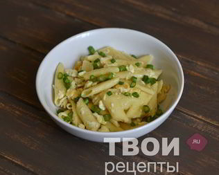 Макароны с яйцом