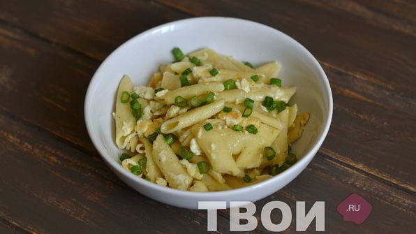 макароны с яйцом