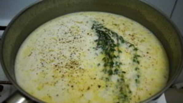 паста под сливочным соусом