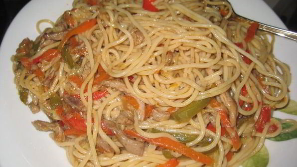 паста с индейкой