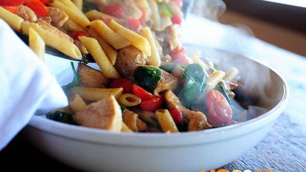 паста с курицей