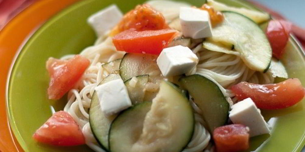 Рецепт спагетти с цукини и помидорами