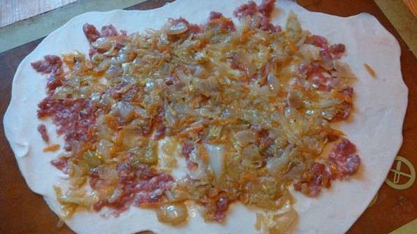 ханум с капустой и фаршем