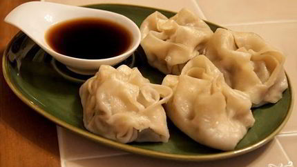 Манты с консервированными грибами