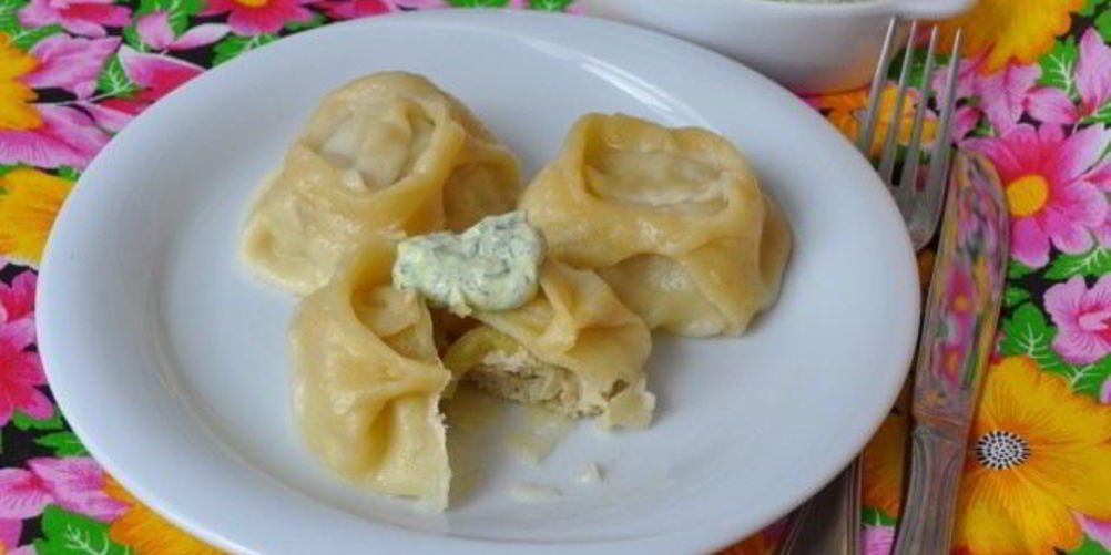 Рецепт мантов с курицей